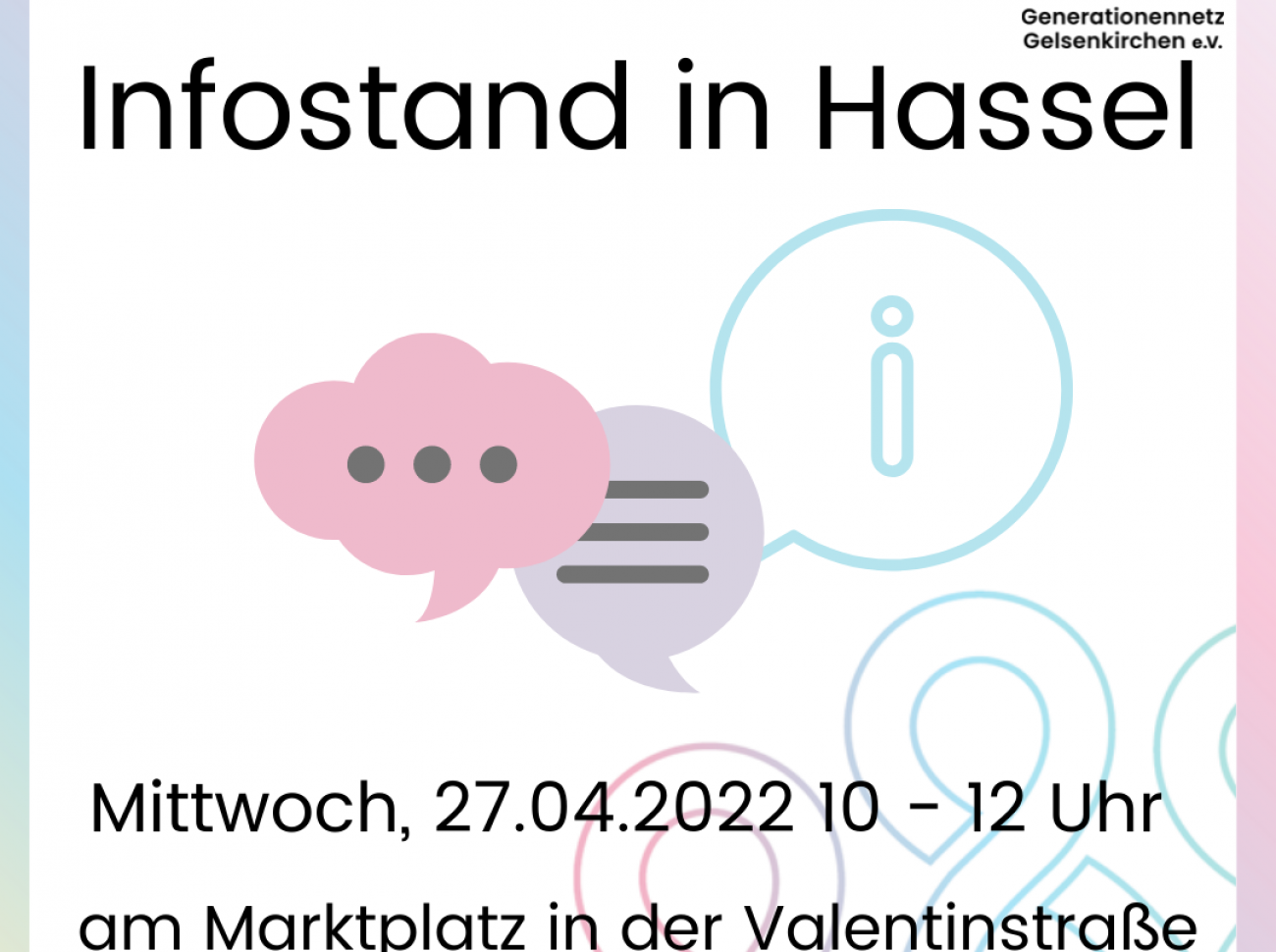 Infostand in Hassel